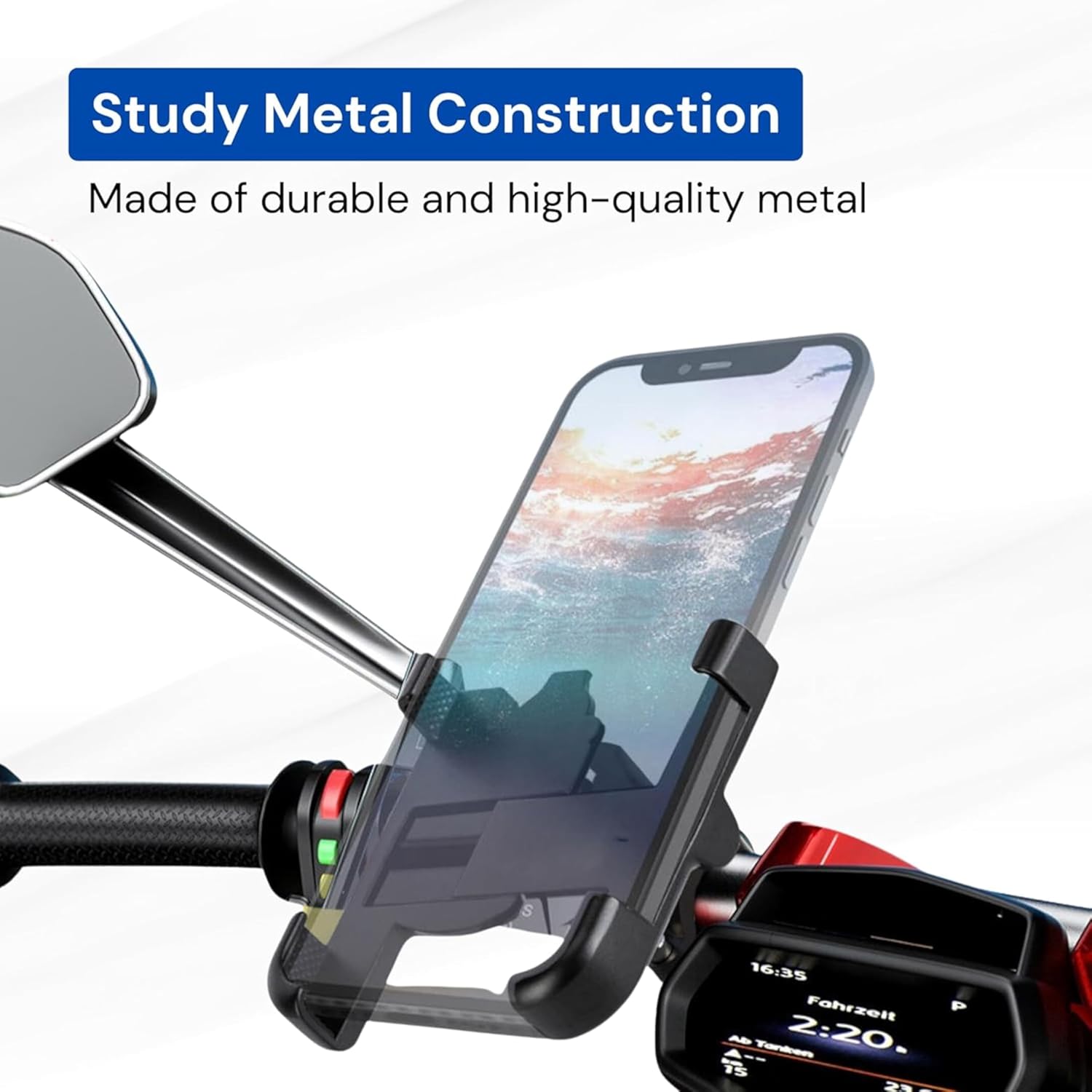 Like Star C1 Bike Mobile Holder – 360° Rotating, Secure Mobile Stand for Bicycles & Motorcycles